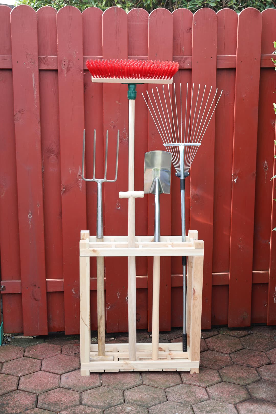 promadino Gartengerätehalter Universal 353/38 | Holztöne