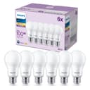 Philips LED-Leuchtmittel 100W Non-Dim, E27, 6 St., Warmweiß | Weiß