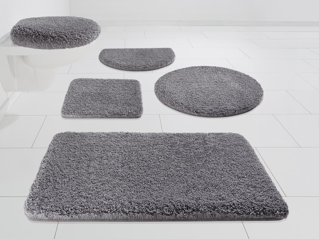 Kleine Wolke Badematte Mellow | Grau