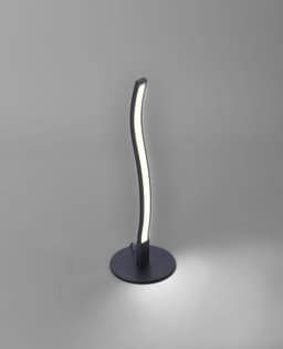 JUST LIGHT LED Tischleuchte WAVE | Schwarz
