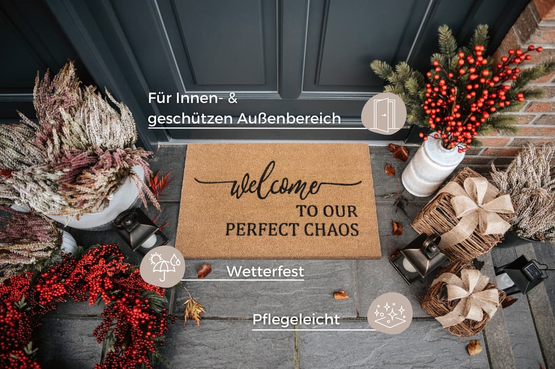 HANSE Home Fußmatte Kokos Perfect Chaos | Holztöne