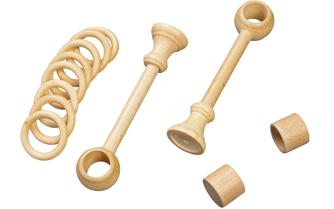 SN DECO GROUP Gardinenstange Cafiro | Holztöne