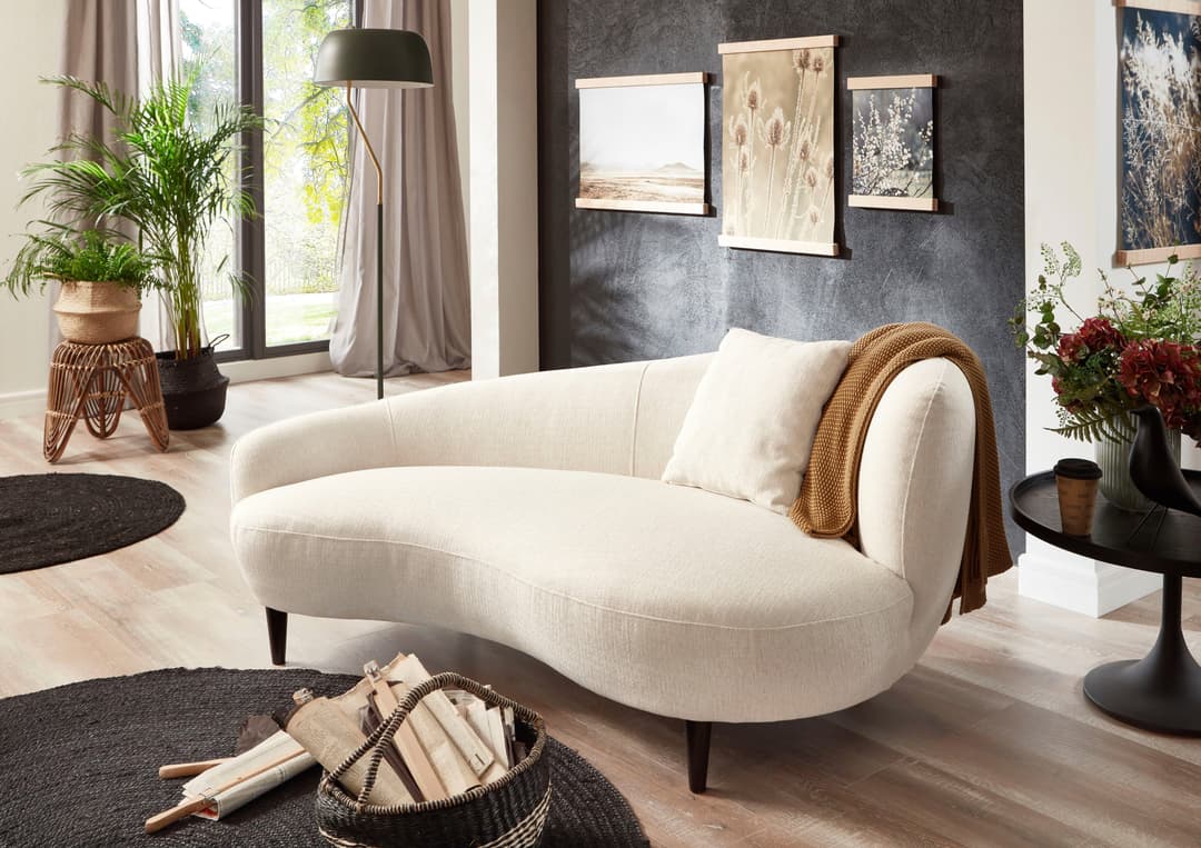 ATLANTIC home collection Chaiselongue Olivia | Beige