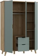 Forte Drehtürenschrank Vankka | Grün 3