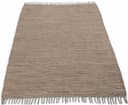 carpetfine Teppich Kelim Chindi uni | Braun 2