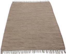 carpetfine Teppich Kelim Chindi uni | Braun