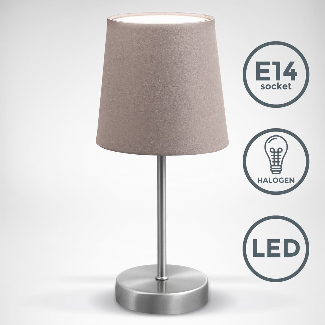 B.K.Licht Tischleuchte | Beige