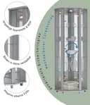fif möbel Eckvitrine TRIO | Grau 3