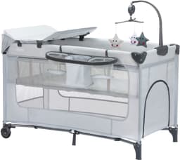 Fillikid Baby-Reisebett Capri | Grau