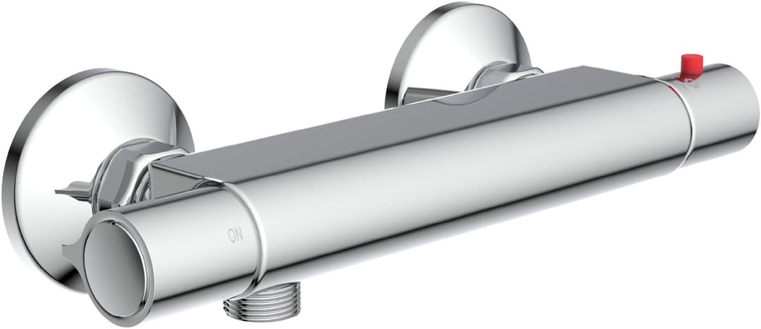 Schütte Duscharmatur Vigo mit Thermostat | Silber