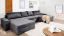 COLLECTION AB Wohnlandschaft Josy XXXL-Relax U-Form | Grau 2