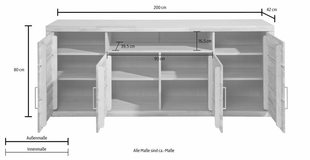 OTTO home Sideboard Logo | Holztöne
