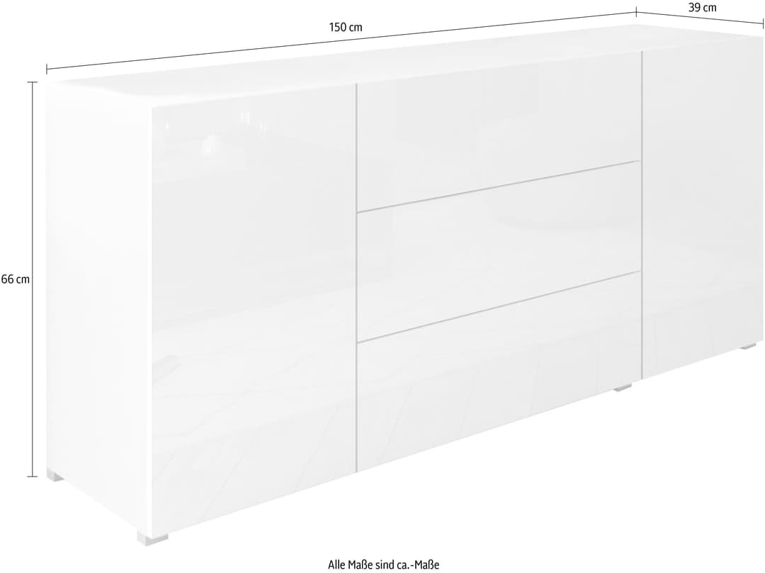 Home affaire Sideboard BERLIN | Weiß