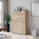 home affaire PC-Schrank Vera | Braun 3