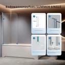 welltime Badewannenaufsatz Summer Single foggy | Weiß 3