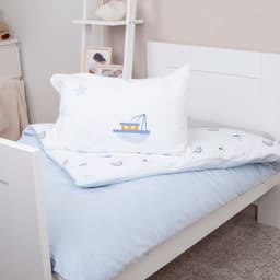 Baby Best Little Ocean Flanell Bettwäsche-Set | Blau