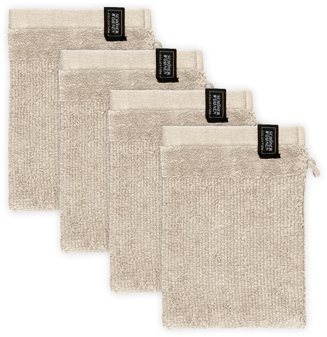 SCHÖNER WOHNEN-Kollektion Waschhandschuh Sense | Beige