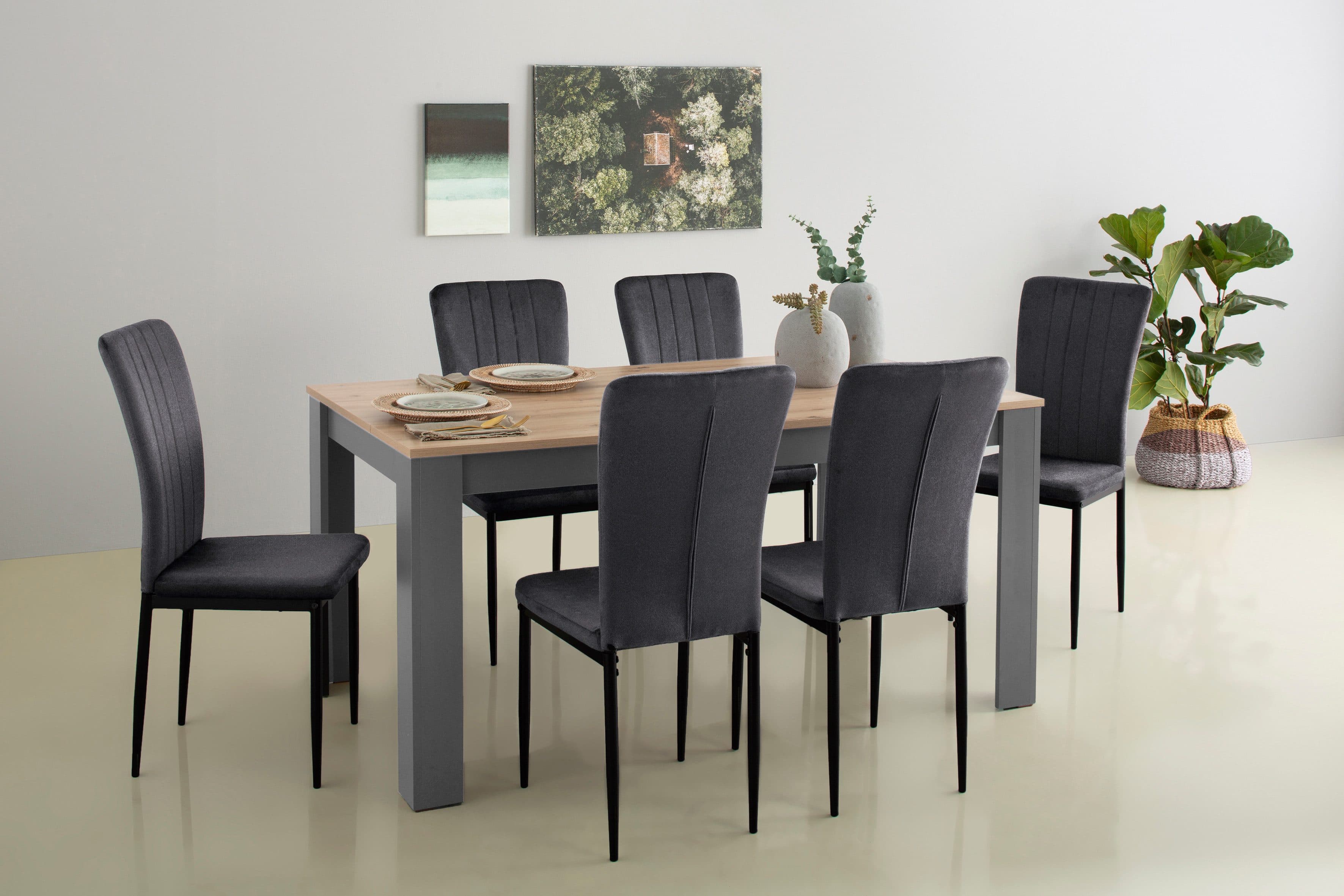 Home affaire Essgruppe Bergamo | Grau