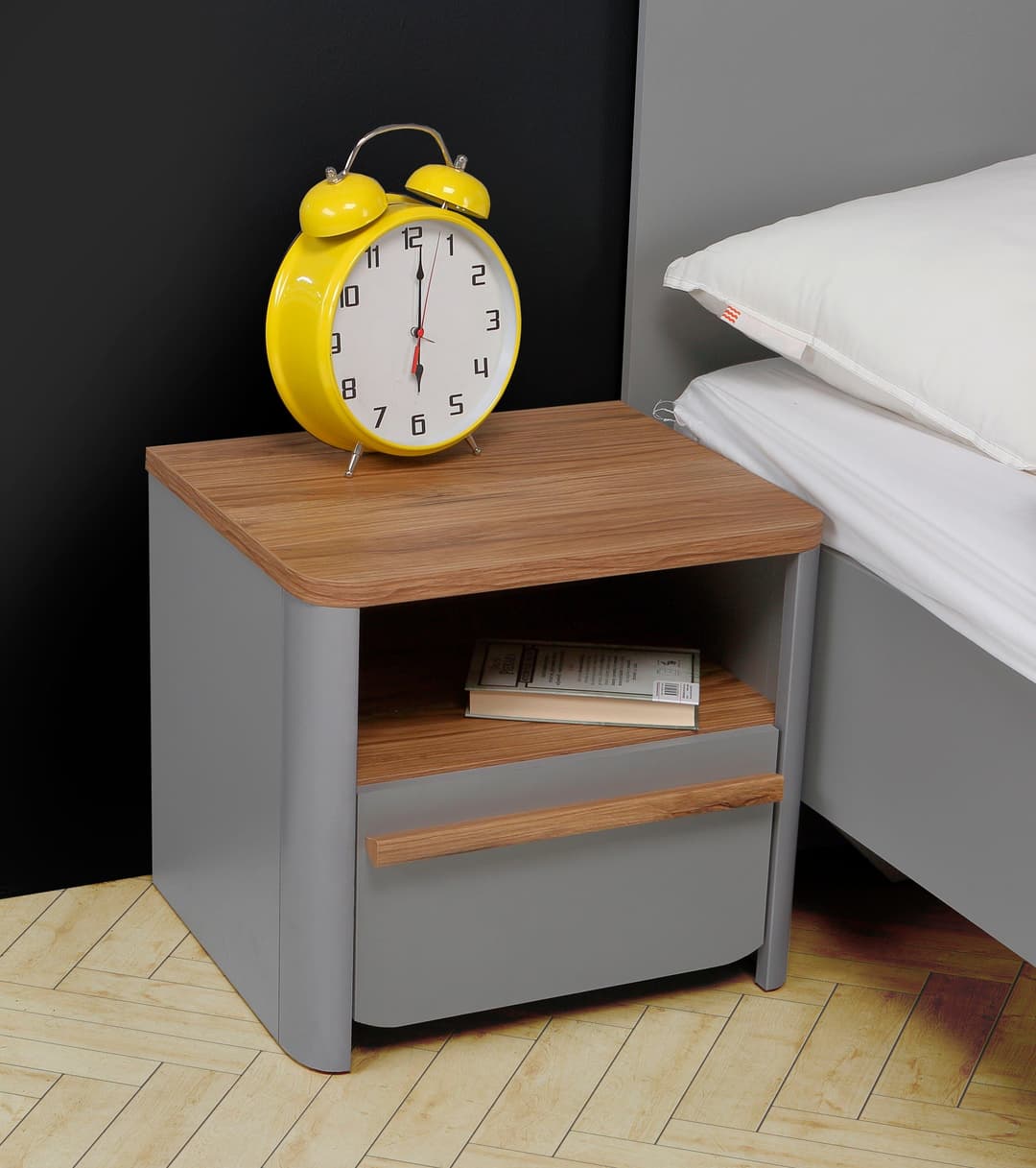 FORTE Nachtkonsole Surfino | Holztöne