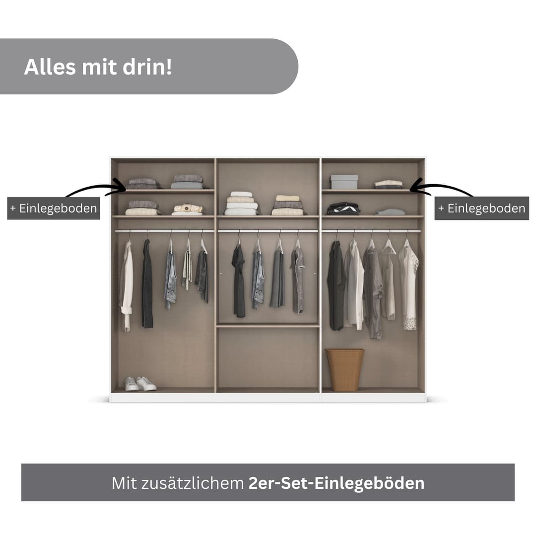OTTO home Drehtürenschrank Kleiderschrank Schrank Garderobe AGORDO