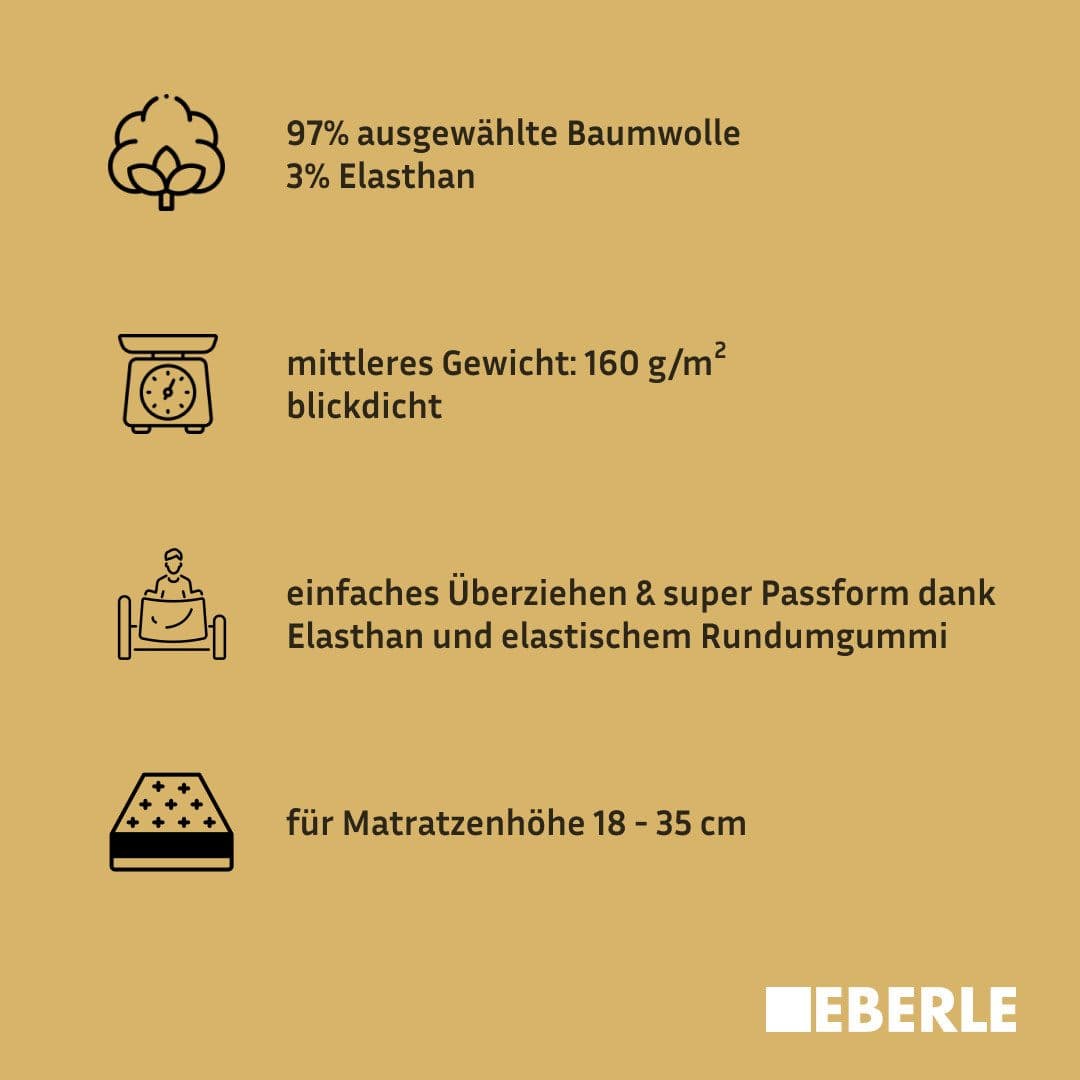 bellana Spannbettlaken | Grau
