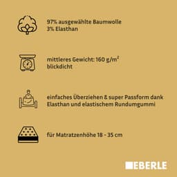 bellana Spannbettlaken | Grau