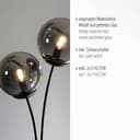 JUST LIGHT Tischleuchte BIG WIDOW | Schwarz 5