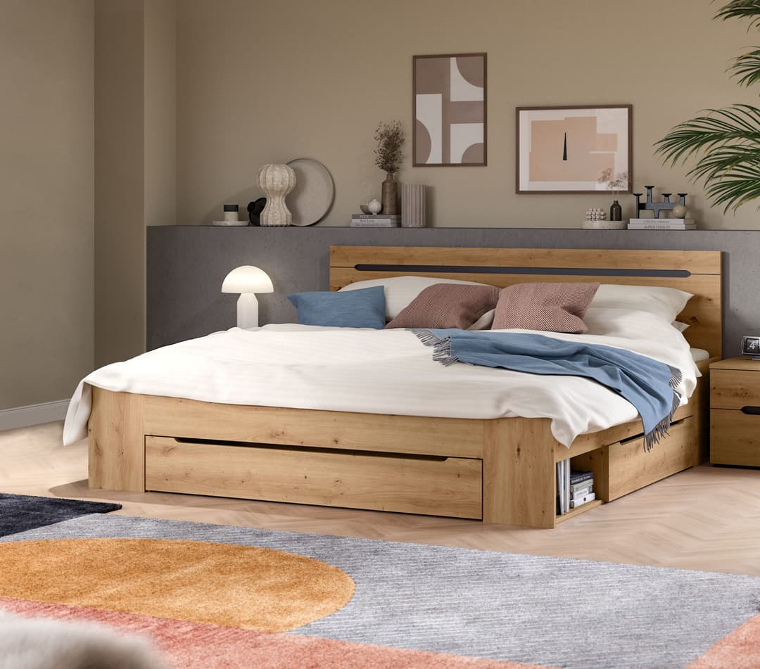 Home affaire Stauraumbett REHAT | Braun