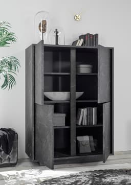 Home affaire Highboard Carrara | Grau