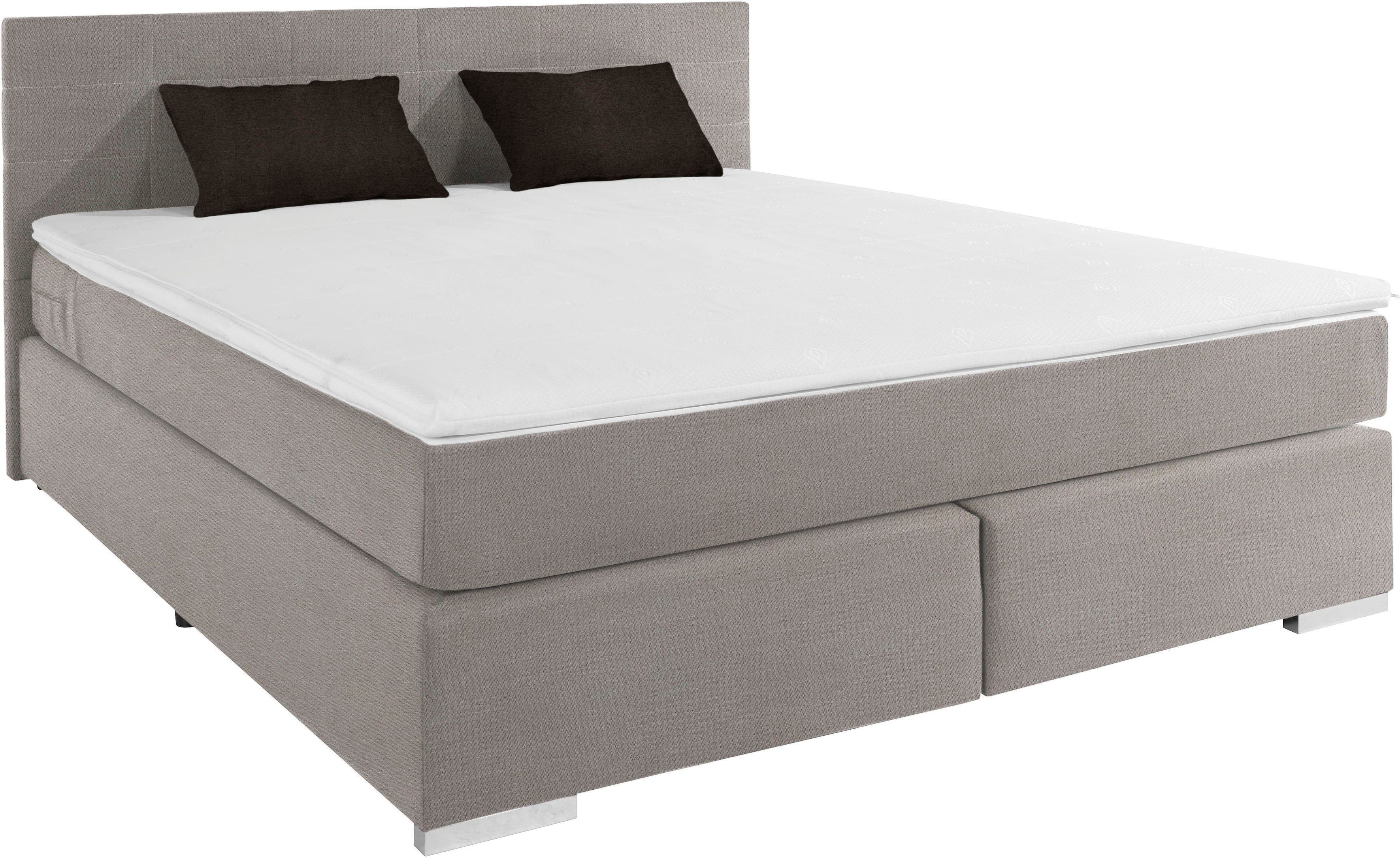 COTTA Boxspringbett Simba | Grau