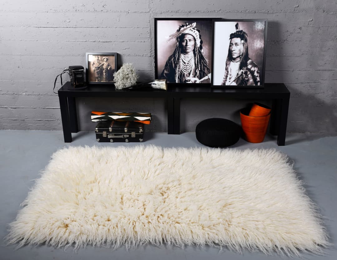 THEKO Wollteppich Flokati XXL | Beige