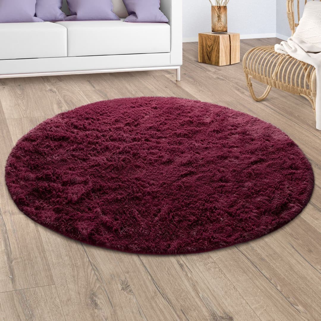 Paco Home Hochflor-Teppich Silky 591 | Lila