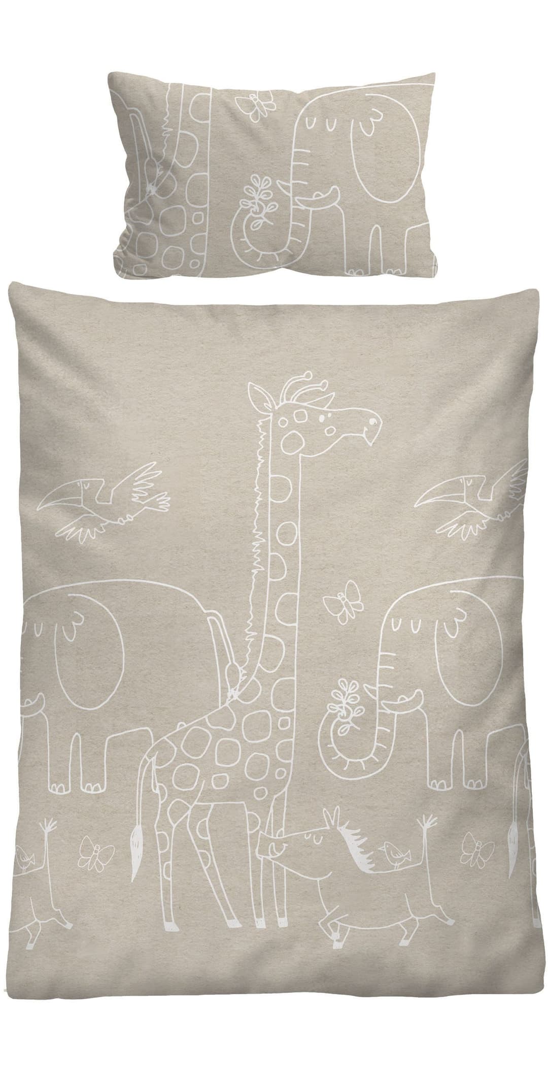Biberna Kinderbettwäsche 0840520 | Beige