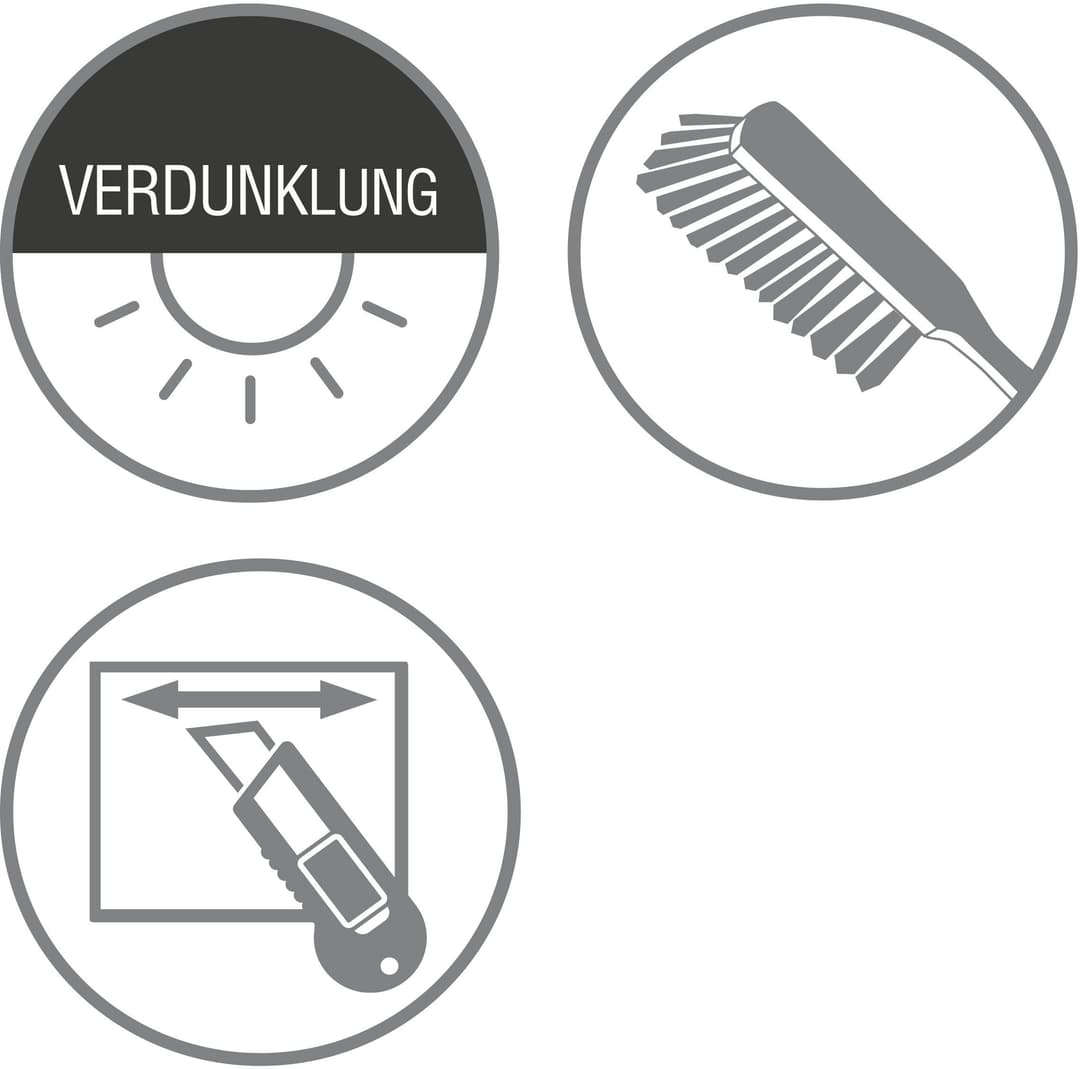 GARDINIA Uni-Rollo Verdunkelung | Weiß