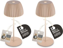 Briloner Leuchten LED Außen-Tischleuchte RIFFLE 7685021 | Beige