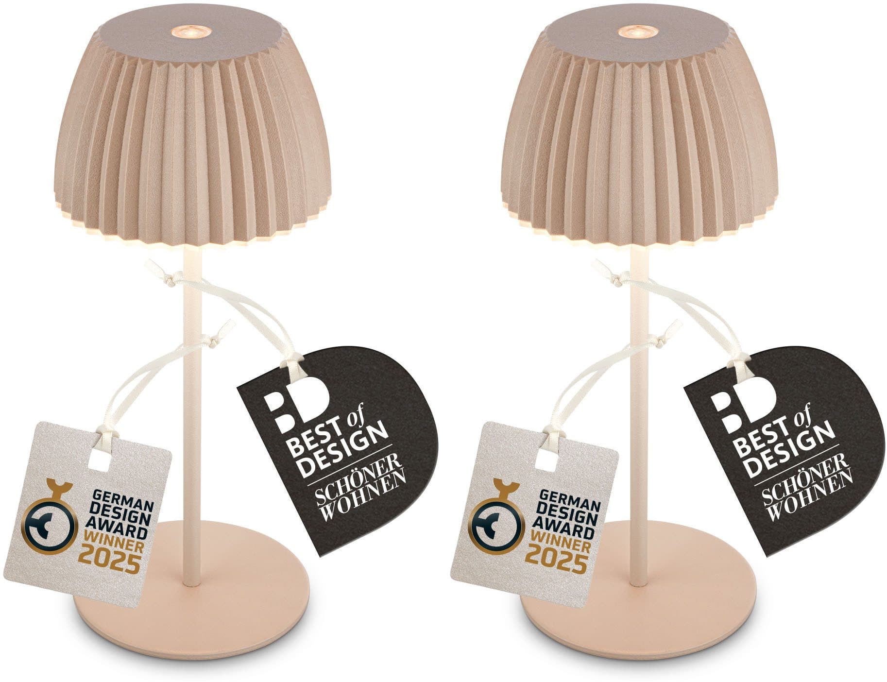 Briloner Leuchten LED Außen-Tischleuchte RIFFLE 7685021 | Beige