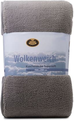 Wohndecke Decke Wolkenweich | Grau