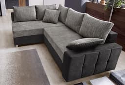 COLLECTION AB Ecksofa Parma L-Form | Grau