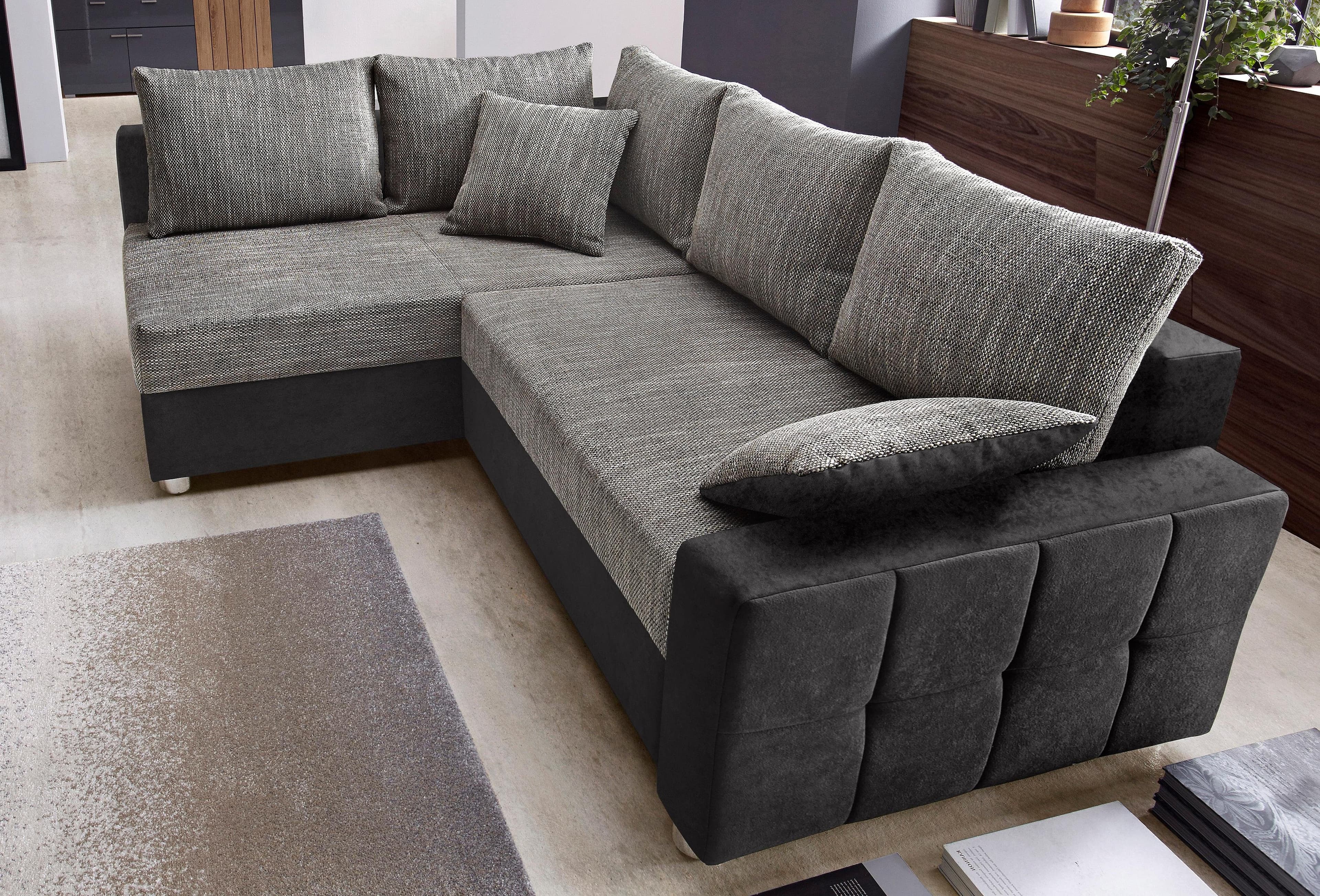 COLLECTION AB Ecksofa Parma L-Form | Grau