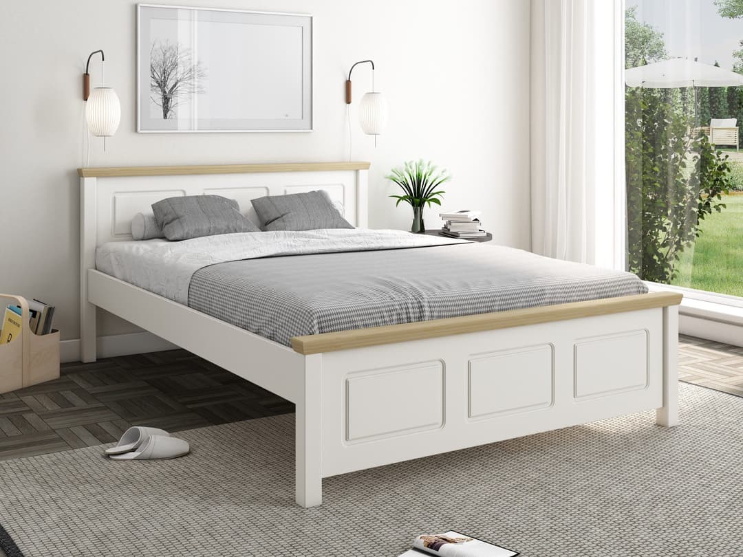 OTTO home Massivholzbett ERIK | Weiß