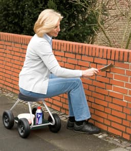 WENKO Rollsitz SECURA | Schwarz