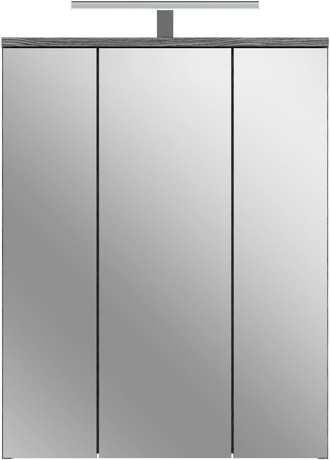 welltime Badezimmerspiegelschrank LUCCA | Grau