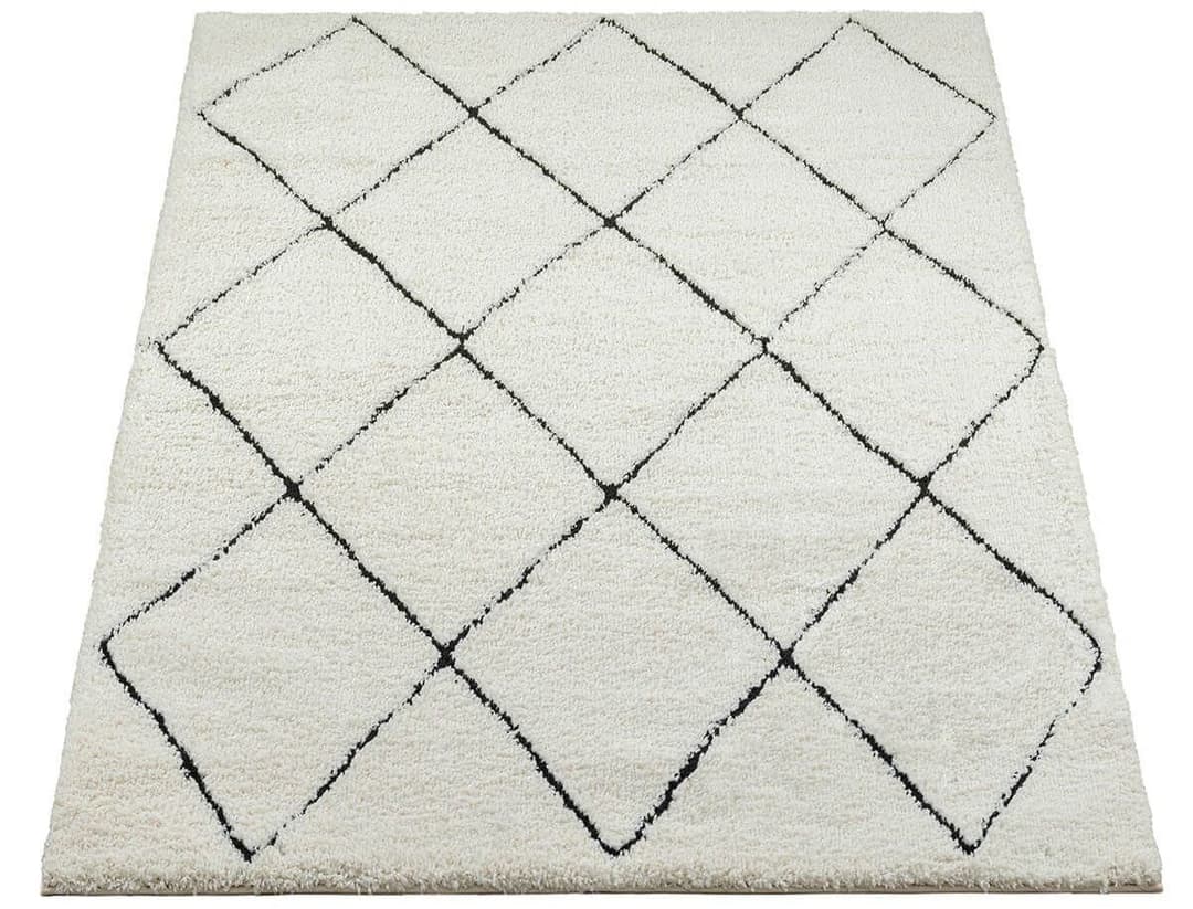 the carpet Teppich Bahar Shaggy | Beige