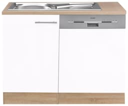 OPTIFIT Spülenschrank Kalmar | Weiß