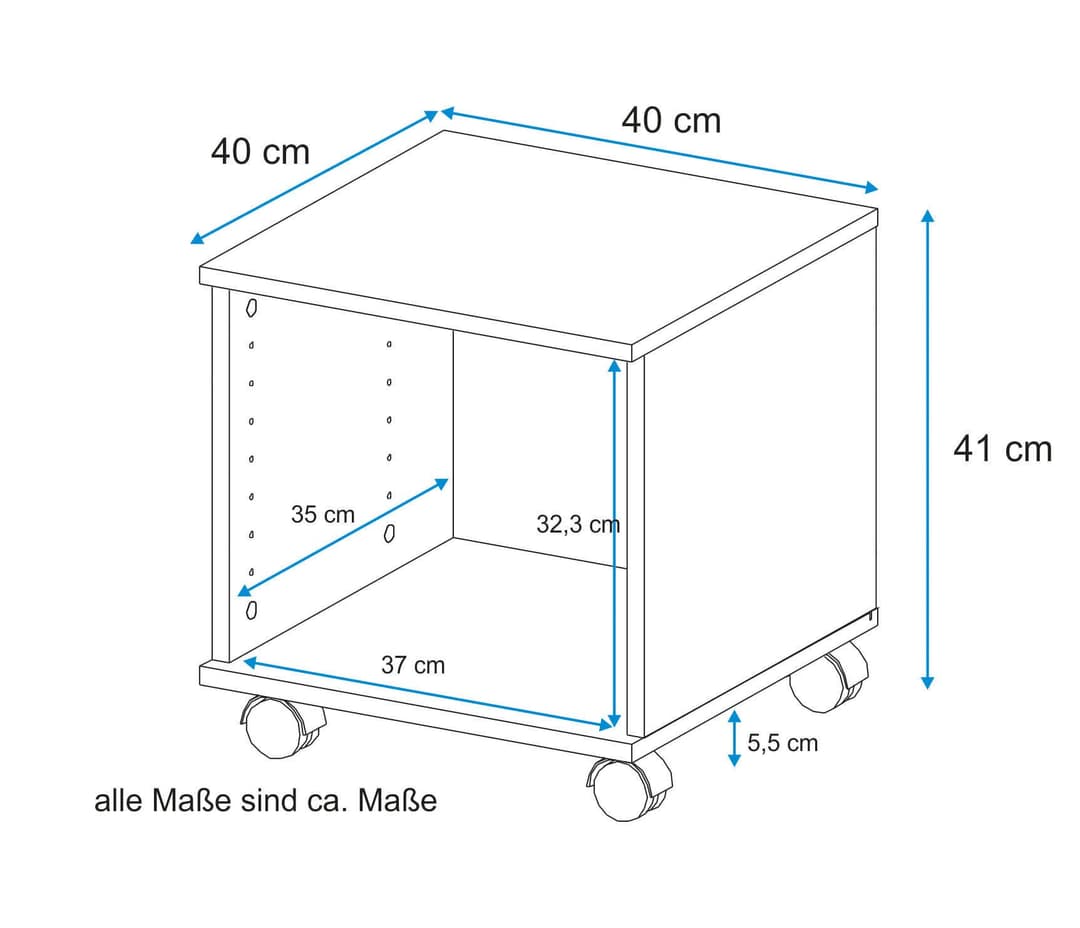 VOGL Rollcontainer Barrie | Weiß