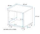 VOGL Rollcontainer Barrie | Weiß 3