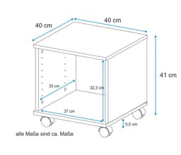 VOGL Rollcontainer Barrie | Weiß