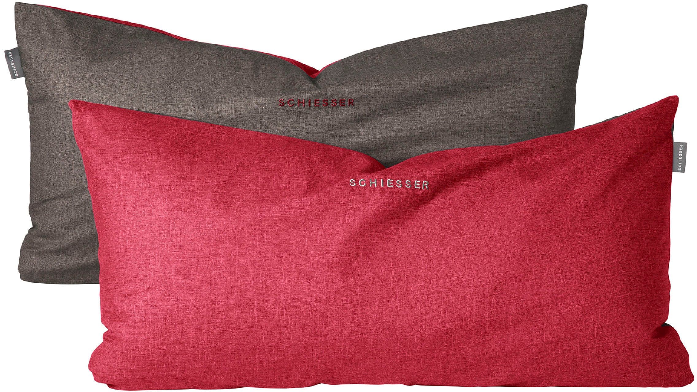 Schiesser Kissenhüllen Doubleface | Rot