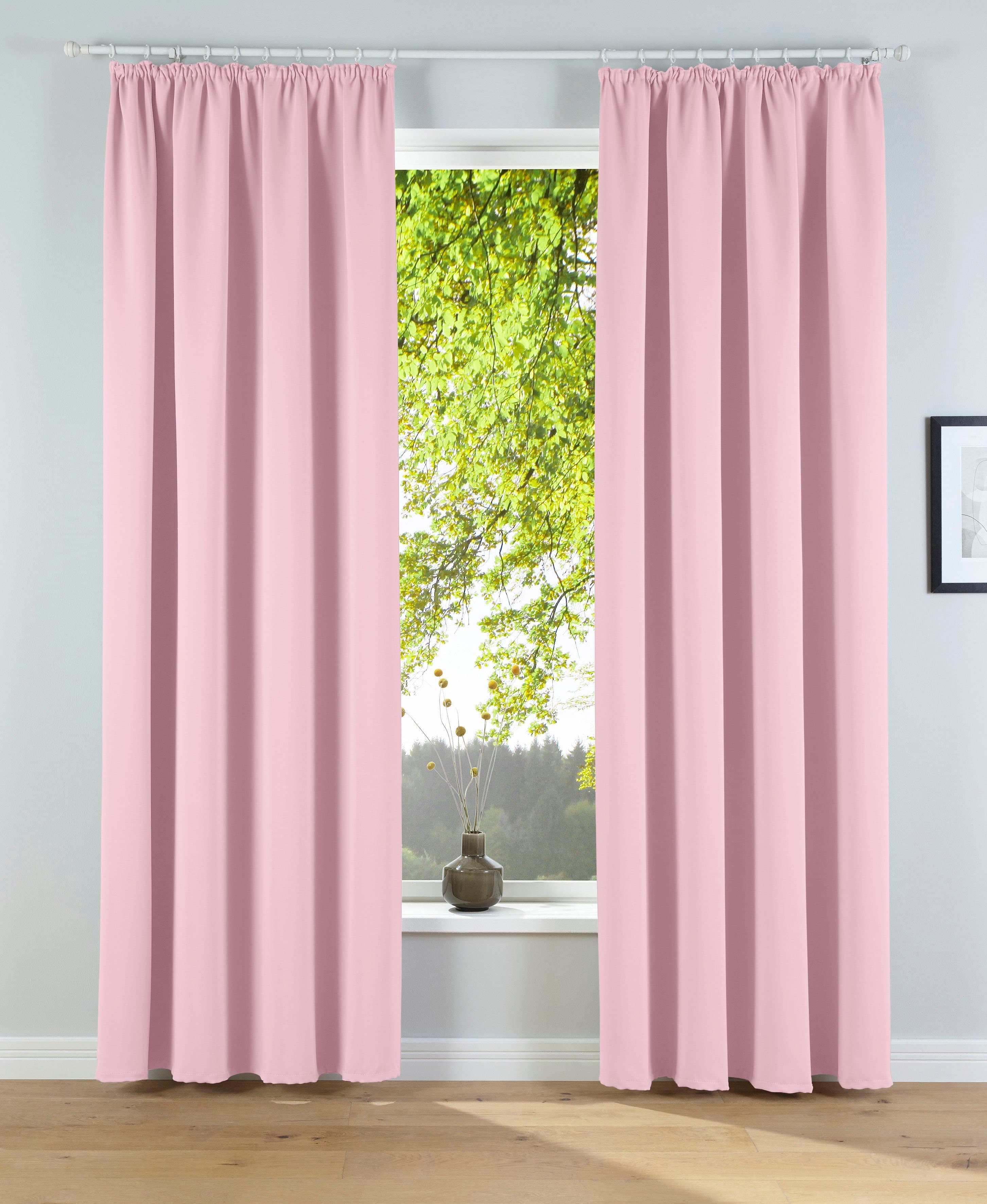 OTTO home Verdunkelungsvorhang Solana | Rosa