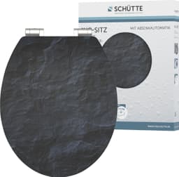 Schütte WC-Sitz BLACK STONE | Schwarz